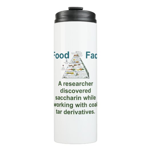 Een onderzoeker ontdekt sacharine - voedselfeit thermosbeker (Voorkant)