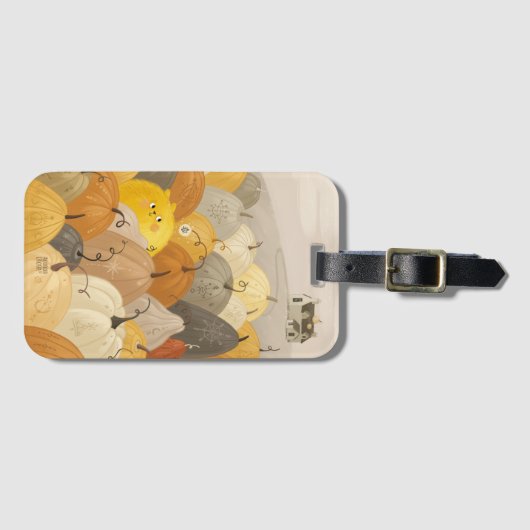 Een onderzoeker van een zoete pompoen van Alexandr Bagagelabel (Voorkant (horizontaal))