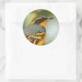 Een ondoordringbaar maar mooi gevarieerd spruitstu ronde sticker (Tas)