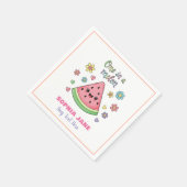 Een One in a Melon Celebration Papier servet (Hoek)