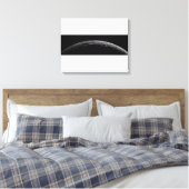 Een onecht landschap van de maan van Saturnus Canvas Afdruk (Insitu (Slaapkamer))