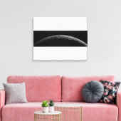 Een onecht landschap van de maan van Saturnus Canvas Afdruk (Insitu (Woonkamer))