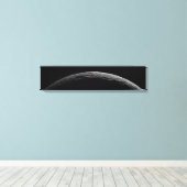 Een onecht landschap van de maan van Saturnus Canvas Afdruk (Insitu (Houten vloer))