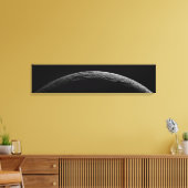 Een onecht landschap van de maan van Saturnus Canvas Afdruk (Insitu (Woonkamer))