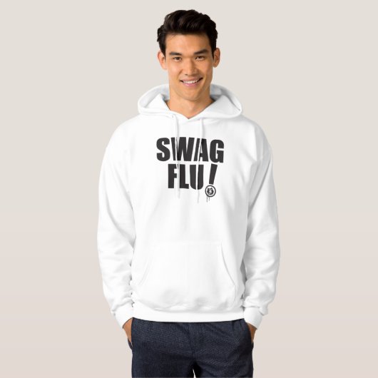een onefelix ontwerp "Swag Flu hoodie" Hoodie (Voorkant volledig)