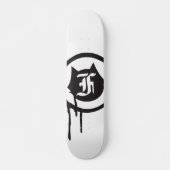 een onefelixontwerp "Drip Cat logo"-skateboard Skateboard (Voorkant)
