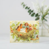 Een ongebruikelijke theepartij. briefkaart (Staand voorkant)