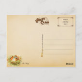 Een ongebruikelijke theepartij. briefkaart (Achterkant)