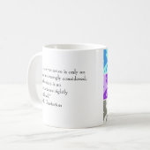 "Een ongemak is slechts een avontuur..." mok (Voorkant links)