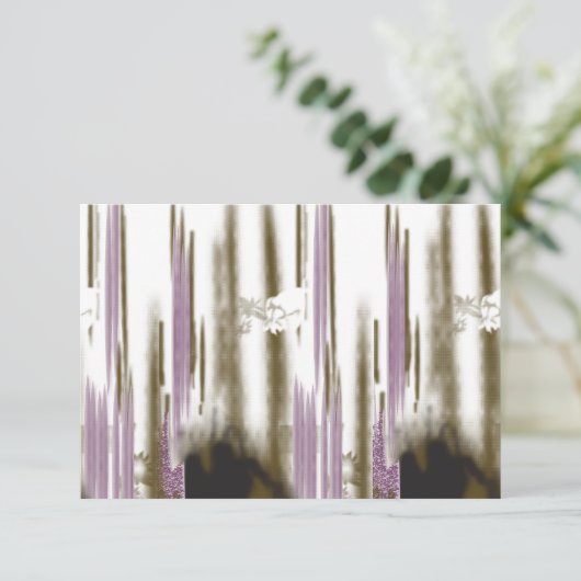 Een ongerept meer genesteld tussen besneeuwde berg RSVP kaartje (Staand voorkant)