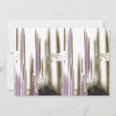 Een ongerept meer genesteld tussen besneeuwde berg save the date (Achterkant)