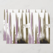 Een ongerept meer genesteld tussen besneeuwde berg save the date (Voorkant / Achterkant)