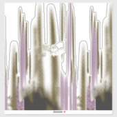 Een ongerept meer genesteld tussen besneeuwde berg sticker (Vel)