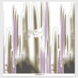 Een ongerept meer genesteld tussen besneeuwde berg sticker