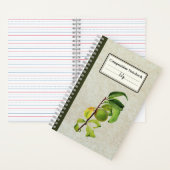 Een onrijpe perzik gepersonaliseerde compositie notitieboek (Binnen)