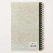 Een onrijpe perzik gepersonaliseerde compositie notitieboek (Achterkant)