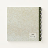 Een onrijpe perzik gepersonaliseerde compositie notitieboek (Achterkant)