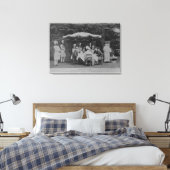 Een ontbijtfeest in Osbourne Canvas Afdruk (Insitu (Slaapkamer))