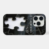 Eén ontbrekende foto van puzzelstukfoto iPhone hoesje (Achterkant horizontaal)