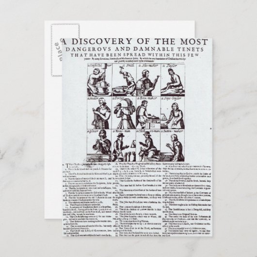 Een ontdekking van de gevaarlijkste briefkaart (Voorkant / Achterkant)