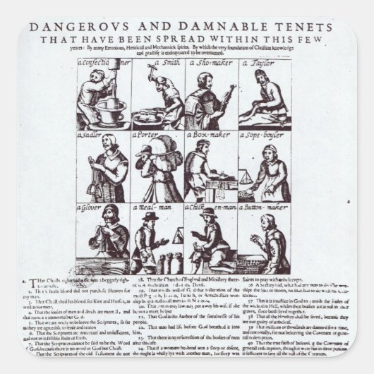 Een ontdekking van de gevaarlijkste vierkante sticker (Voorkant)