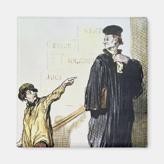 Een ontevreden client magneet (Voorkant)