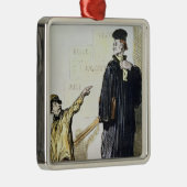 Een ontevreden client metalen ornament (Rechts)