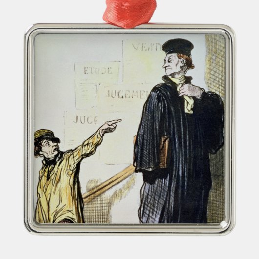 Een ontevreden client metalen ornament (Voorkant)