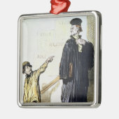 Een ontevreden client metalen ornament (Links)
