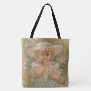"Een ontluikend Pasen" Vintage Illustratie, ca. 18 Tote Bag