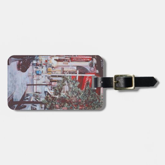 Een ontmoeten moment bagagelabel (Voorkant horizontaal)