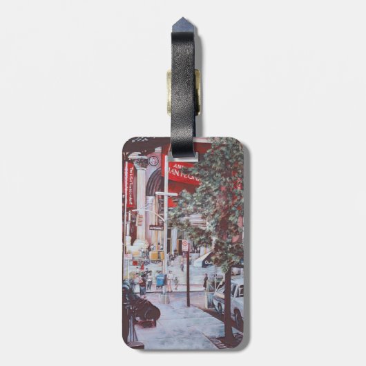 Een ontmoeten moment bagagelabel (Achterkant verticaal)