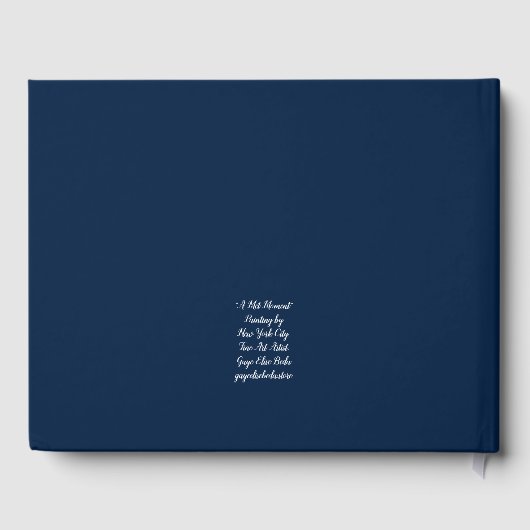 Een ontmoeten moment gastenboek (Achterkant)