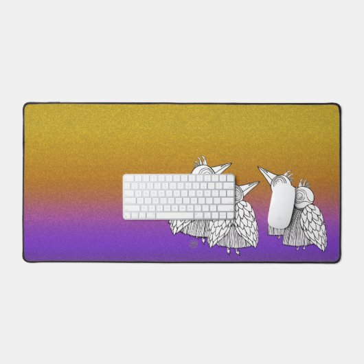 Een ontmoeting van de vogels bureaumat (Keyboard & Muis)