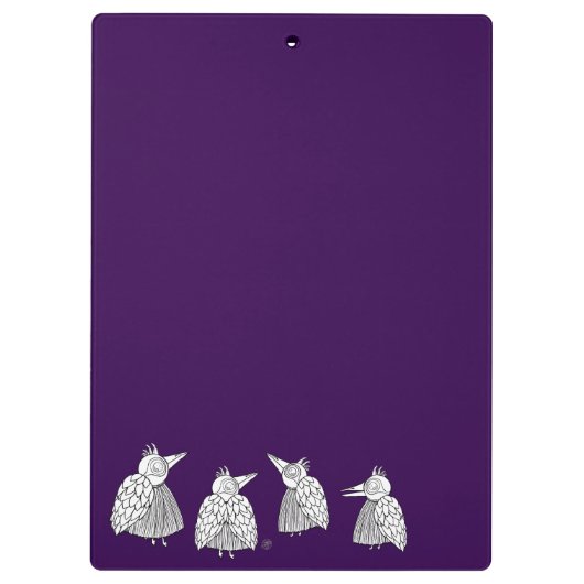 Een ontmoeting van de vogels klembord (Achterkant)