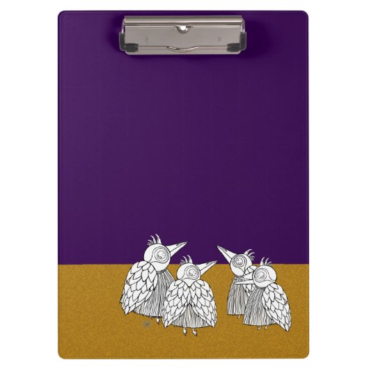 Een ontmoeting van de vogels klembord (Voorkant)