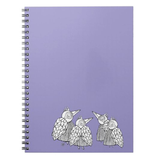 Een ontmoeting van de vogels notitieboek (Voorkant)