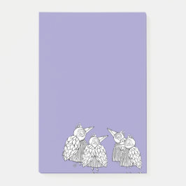 Een ontmoeting van de vogels post-it® notes