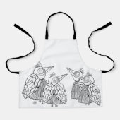 Een ontmoeting van vogels schort (Voorkant)