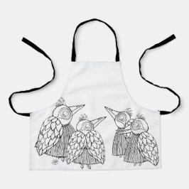 Een ontmoeting van vogels schort