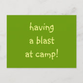 een ontploffing in het kamp! briefkaart (Voorkant)
