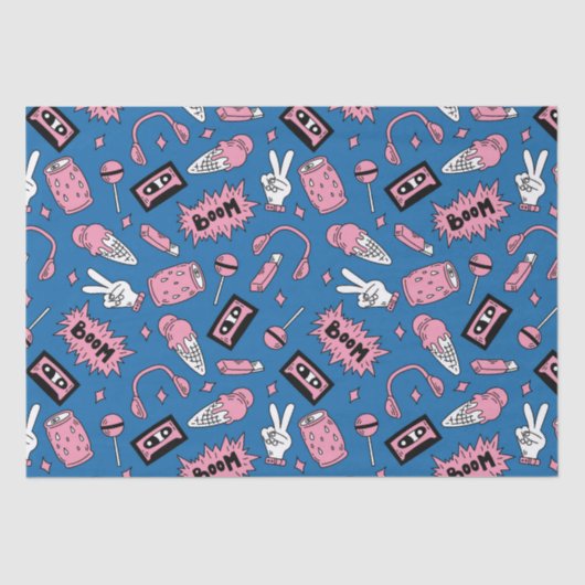 Een ontploffing uit de jaren '90 tissuepapier (Voorkant)