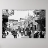 Een ontspannen dag op Coney Island 1903 Poster (Voorkant)