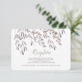 Een Ontvangstkaart voor een Wilde Bloemen Bruiloft Informatiekaartje (Staand voorkant)