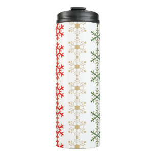 Een ontwerp dat past bij de warme winterstemming v thermosbeker