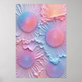 Een ontwerp met een triadische mix van dolly kleur poster