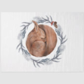 Een ontwerp uit de kerstvogelserie 10 tissuepapier (Voorkant)