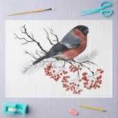 Een ontwerp uit de kerstvogelserie 7 tissuepapier (Craft)