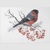 Een ontwerp uit de kerstvogelserie 7 tissuepapier (Voorkant)