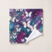 Een ontwerp uit de multifunctionele vlinderreeks 5 bad handdoek (Wasdoekje)